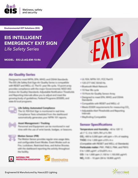 EIS Intelligent Emergency Exit Sign